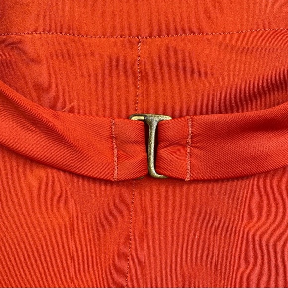 Andie The Luzon One Piece Swimsuit Medium Red Halter Full Bottom Low Leg AO209 - Picture 13 of 13